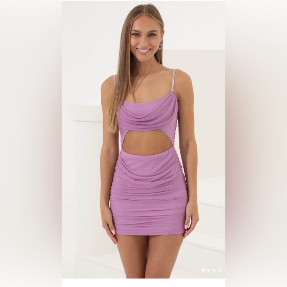 Lucy in the Sky Lavender Mini Dress